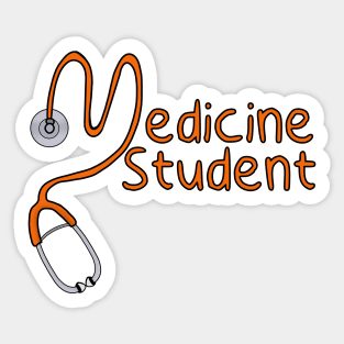 Medicine Student Sticker